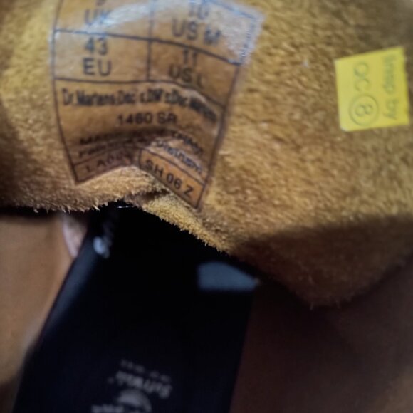 Dr. Martens 1460 Slip Resistant Boots - Dark Tan - Men’s US 10/EU 43 - Like New - Picture 6 of 6